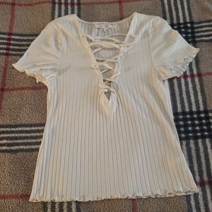 Project Social T x Urban Outfitters lace up cream